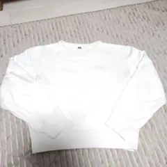 UNIQLO ユニクロユー スウェットクルーネックシャツ L オフホワイト