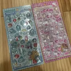 サンリオ　ボンボンドロップシール　第二弾　ハンギョドン　キティ　ピンク　正規品