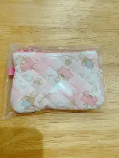 サンリオ キルトシリーズ シークレットミニフラットポーチ マロンクリーム