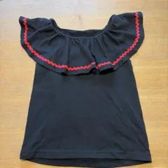 B:MING by BEAMS フリルタンクトップ ブラック 120のサムネイル