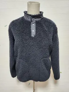 【UNIQLO】キッズ 150cm 男女兼用 ボア フリース ブラック