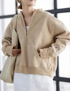 チャンピオン Champion 別注ハーフZIP リバースウィーブスウェット