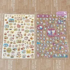 ★ハローキティ★ラスカル＆100ピース シール2種セット★K444