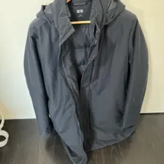 ベ*グ様 UNIQLO ハイブリッドダウンパーカー XL ネイビー