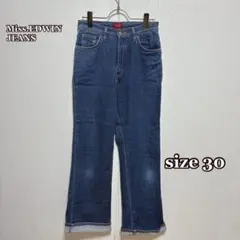Miss.EDWIN JEANS ワイドデニムジーンズ（30）すごらく　アメカジ
