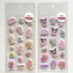 ぷくっとシール Netflix マイメロ クロミ ピアノ サンリオ　シール交換