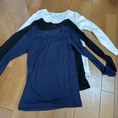 UNIQLO HEATTECH 長袖Tシャツ 2枚+コットンT 1枚 140