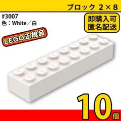 樂高 白色 2x8 磚塊 3007 10個／全新,正品,L1
