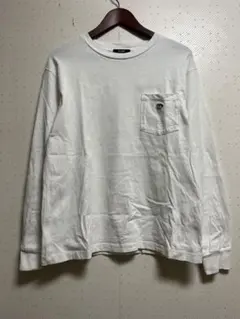 BEAMS ビームス ポケット付き ロングスリーブTシャツ ホワイト L