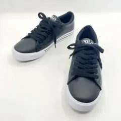 美品 ラルフローレン ローカットスニーカー ブラック 24cmのサムネイル