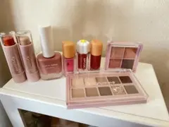 アイシャドウパレットとリップセット 14点