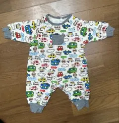 カラフル車プリントロンパース 70cm