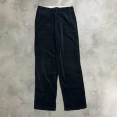 コーデュロイパンツ ストレート ダークネイビー 濃紺 w76 シンプル 綿 秋冬のサムネイル