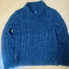 Gap ダーク　ブラック　 ケーブルニット