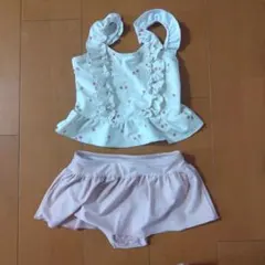 さくらんぼ柄　セパレート水着 120～130