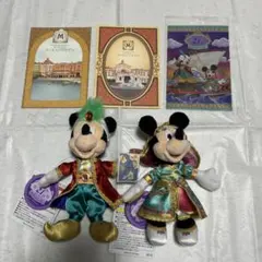 ディズニー　ミッキーミニー　ぬいぐるみバッジ　アラビアンコースト　シンドバッド