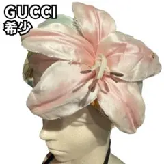 激レア GUCCI グッチ フローラ 百合 リリー シルク ヘアバンド 付属品のサムネイル