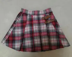 レピピアルマリオ タータンチェック スカート 赤 XS 140 150