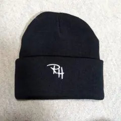 RH ロゴ刺繍 ブラック ビーニー