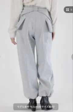 ロデオクラウンズ リボンスウェットパンツ グレー M ダンボール素材