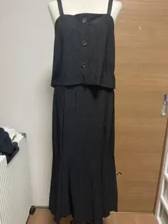【発送可】　ビスチェ&スカート　セットアップ　プリーツ　美品