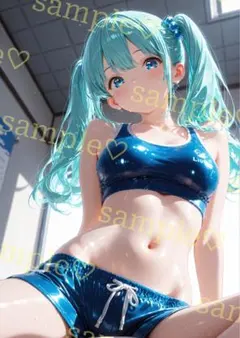 キラキラ　かわいい　AIイラスト　ポスター　A4サイズ　a474