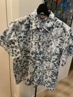 Johnbull ジョンブル 半袖シャツ アロハシャツ　和柄　ボタニカル柄 Lのサムネイル
