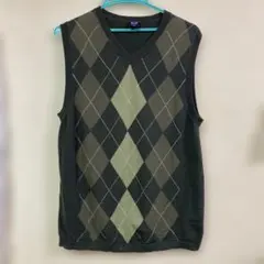 訳あり　GAP ギャップ　ダークグリーン　メンズ　ベスト