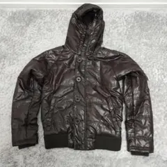 ブラウン フード付きジャケット