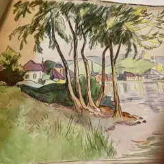 絵画色鉛筆風景画『札幌時計台』原画 - メルカリ