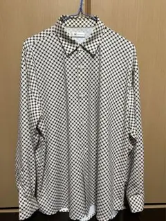 tk. TAKEO KIKUCHI 長袖シャツ/M/ポリエステル/CRM/総柄