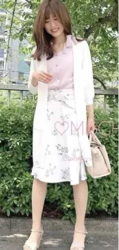 MISCH MASCH 裾レースロングカーディガン