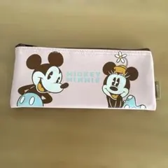 ミッキー ミニー ペンケース　ピンク