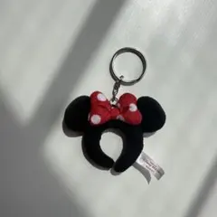 ミニーマウス カチューシャ キーホルダー