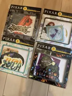 ピクサー　ハッピーくじ　K賞 ダイカットステッカーセット 4種