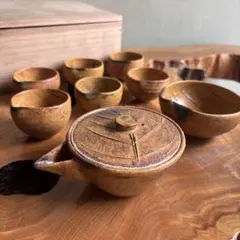加藤庄造 急須 湯冷まし 湯呑み六客 桐箱