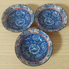 【3/8まで値下げ】 吾山窯　小鉢　牡丹柄　3個