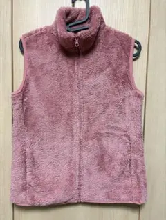 UNIQLO ピンク ボア フリースベスト XL