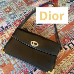 【激レア‼️】クリスチャンディオール　ショルダーバッグ ロゴ金具 ヴィンテージ