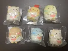 あそびスタジオ すみっコぐらしぬいぐるみ 6体セット　オープン記念シール1枚付き
