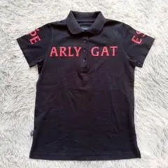 パーリーゲイツ PEARLY GATES ポロシャツ 半袖 黒 サイズ0