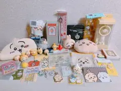 ちいかわ　うさぎ　33点セット　雲の上　ソーダ　ポーチ　ソフビ　イカ　フィギュア