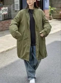 MONO-MART/モッズコート/ライナー付/緑カーキ/M