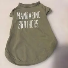 MANDARINE BROTHERS 犬用Tシャツ カーキ MDサイズのサムネイル