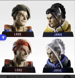 ストリートファイター6 一番くじ　D賞フルコンプ　ヘッドフィギュア　4点セット