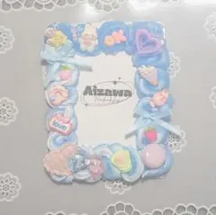 【62】硬質ケースデコ ホイップデコ ブルー×ベリースイーツ B8