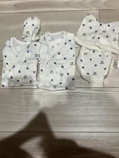 新生児　短肌着　コンビ　下着　セット