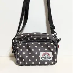 【中古】Coleman ショルダーバッグ/ドット柄