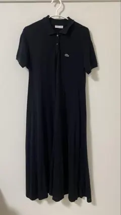 LACOSTE ラコステ ポロワンピース ブラック 36