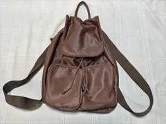 本日24時迄限定価格　ブラウン ドローストリング リュック　軽量
